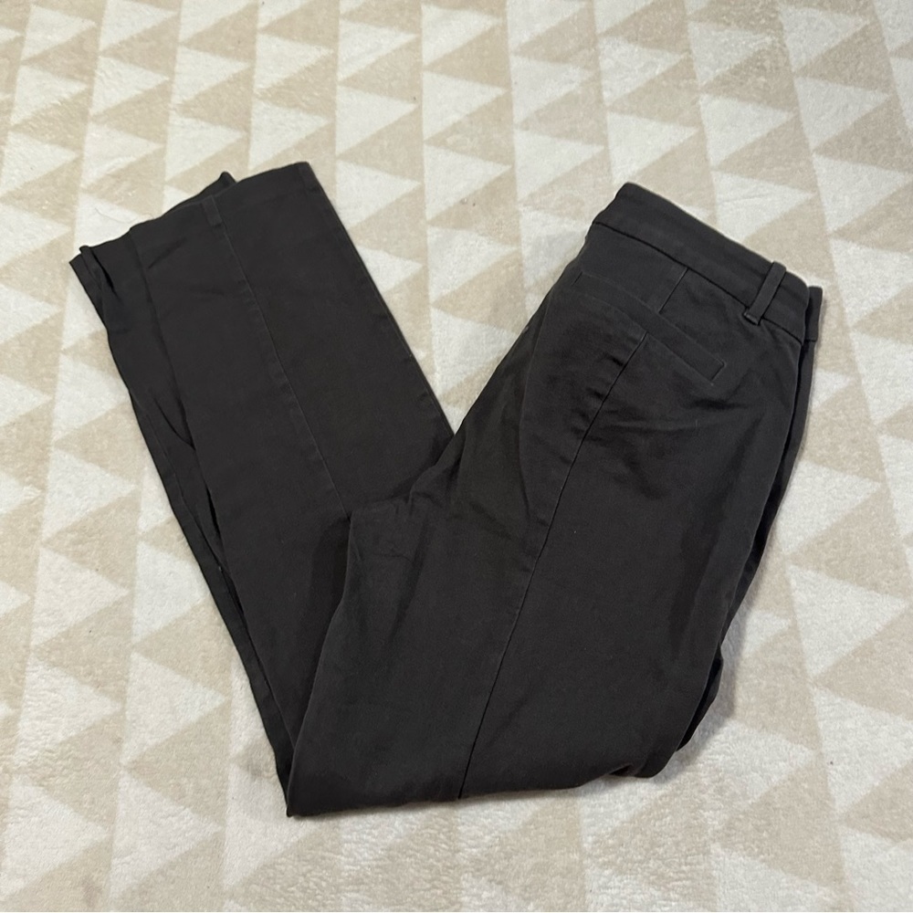 J crew charcoal gray slim Lexie pants stretch cotton